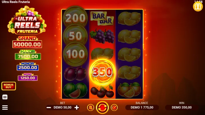 Ultra Reels Fruteria - moedas Coin Collect com valores